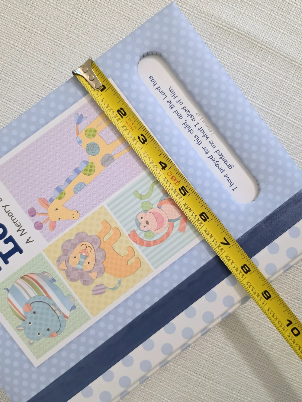 Vtg Baby Love Memory Book Birth To 5yrs Scripture Verses 2003 Padded Front